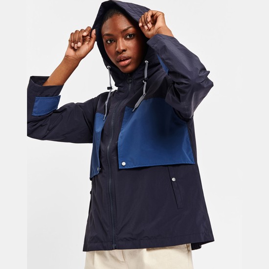 Aigle Short Waterproof & Windproof Coats Women Navy ZA-57129